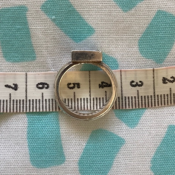 Blue opal sterling silver ring - Picture 5 of 5